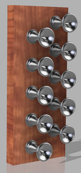 Draw Knobs — Front View