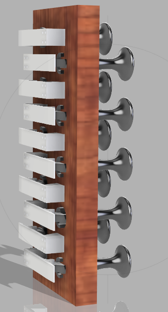 Draw Knobs — Side View with Mechanism