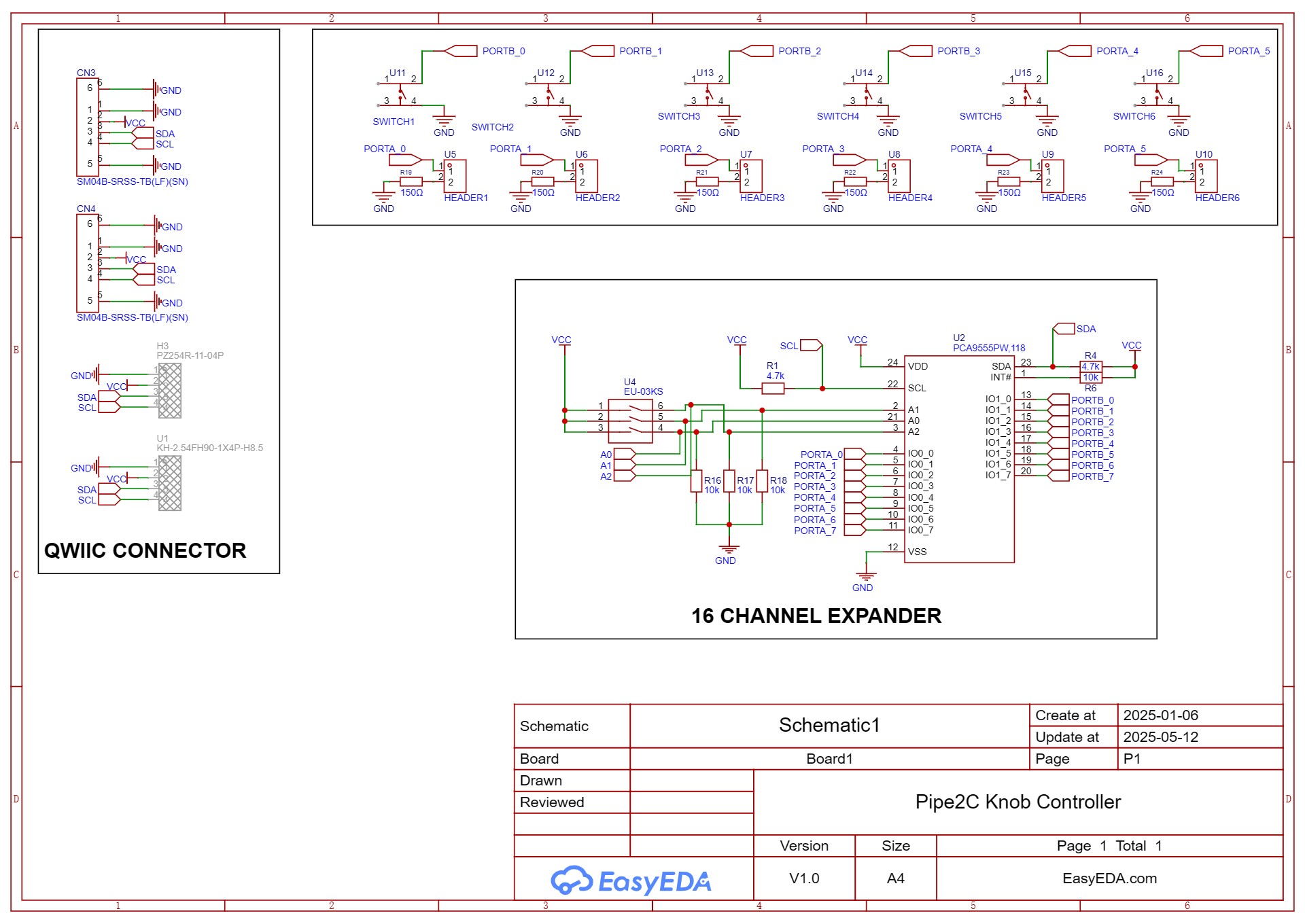 Knob Controller — Schematic