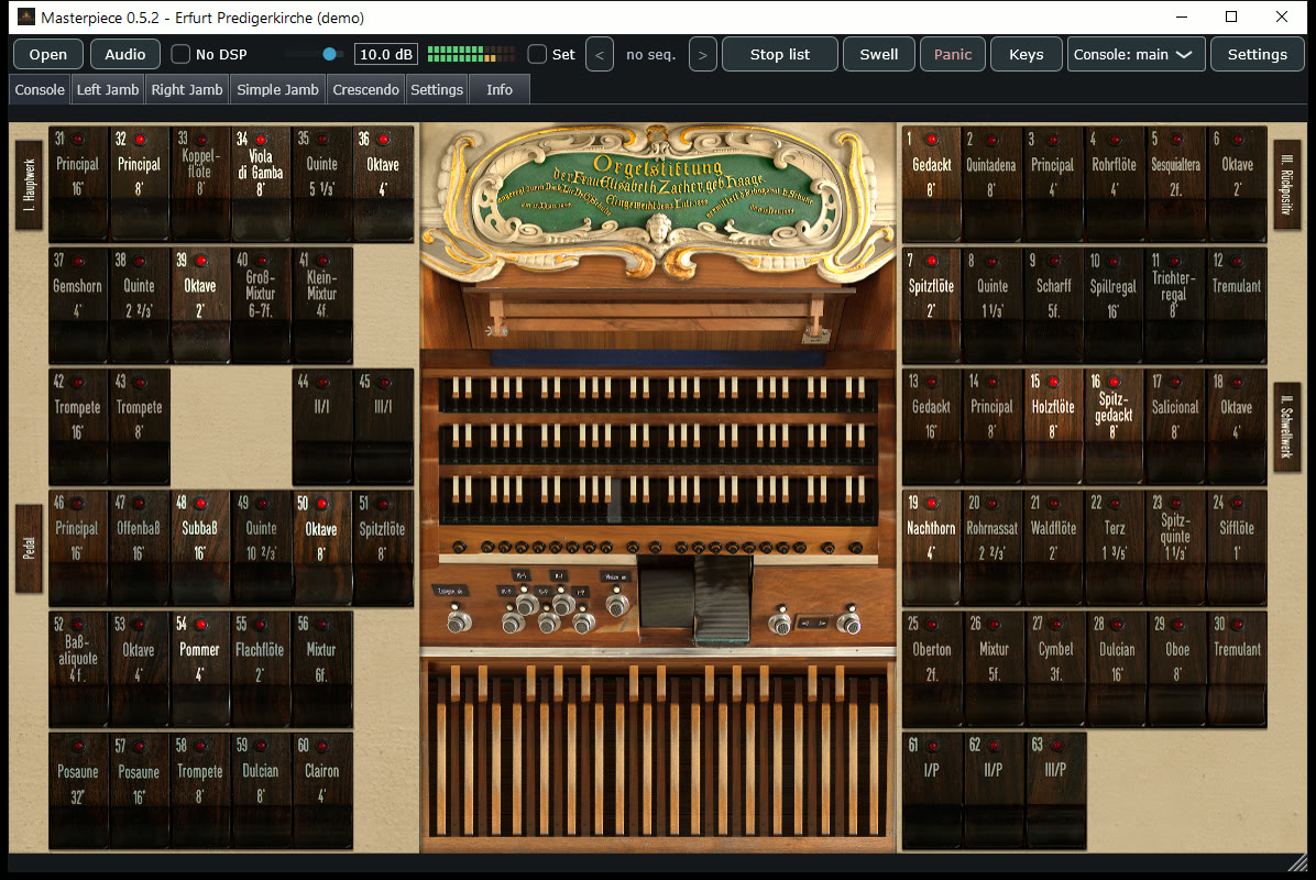 Erfurt, Predigerkirche console