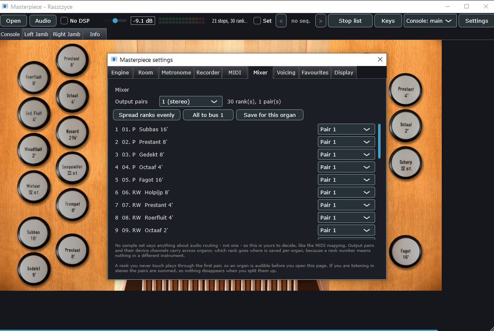 Mixer and routing