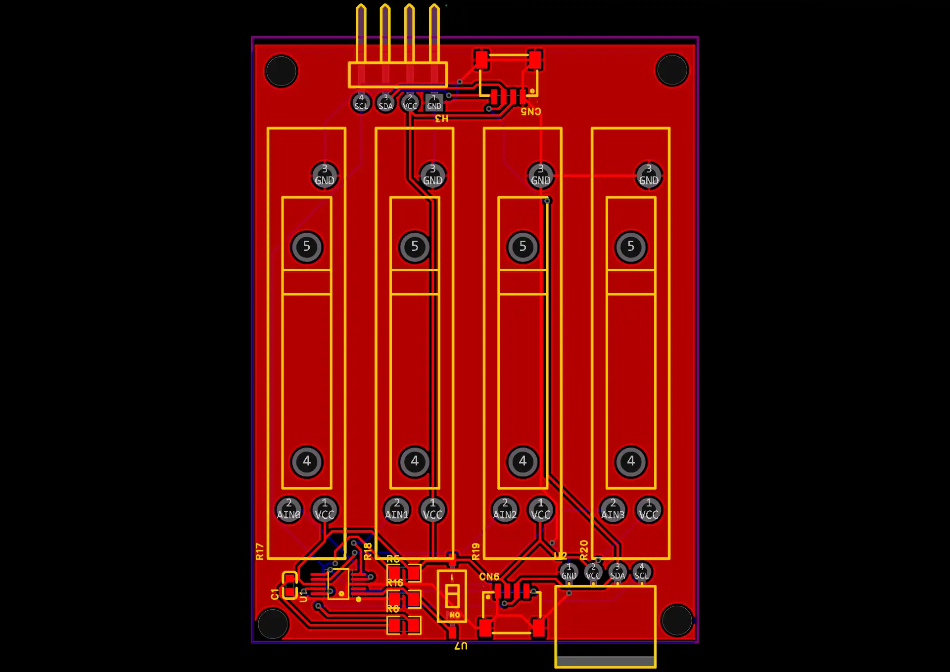 Analog Fader Module — PCB