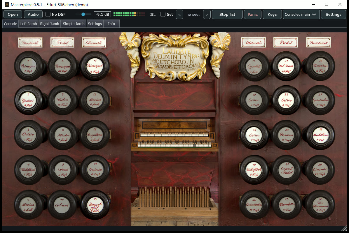 Erfurt-Büßleben console