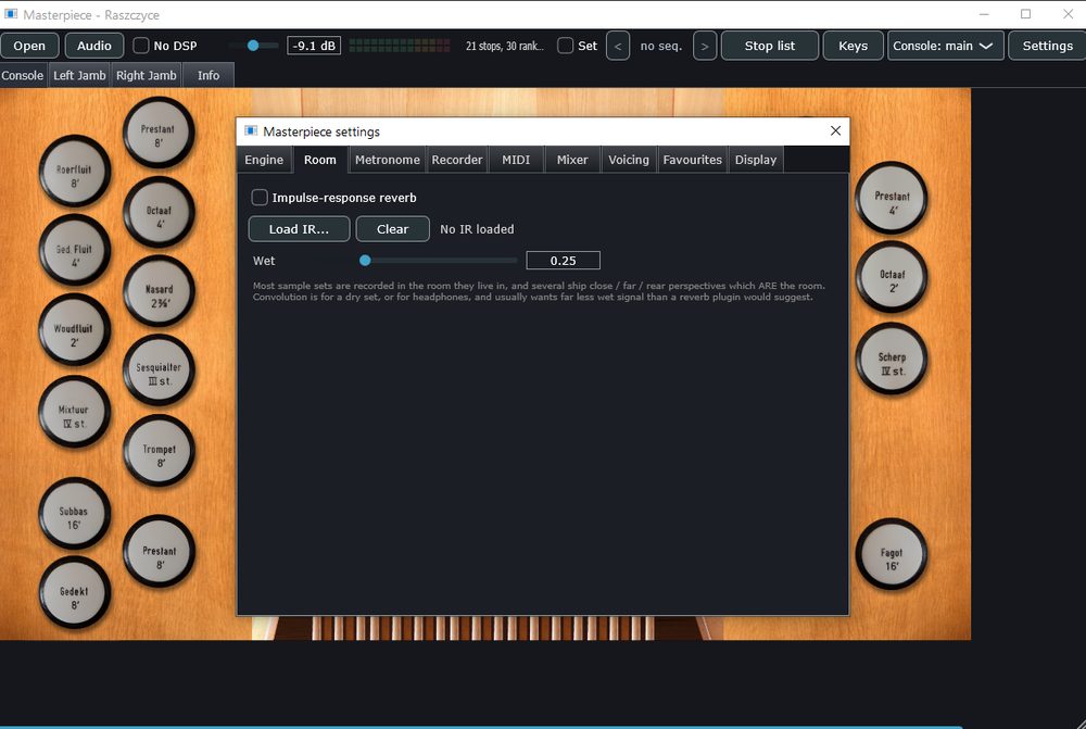 Room reverb
